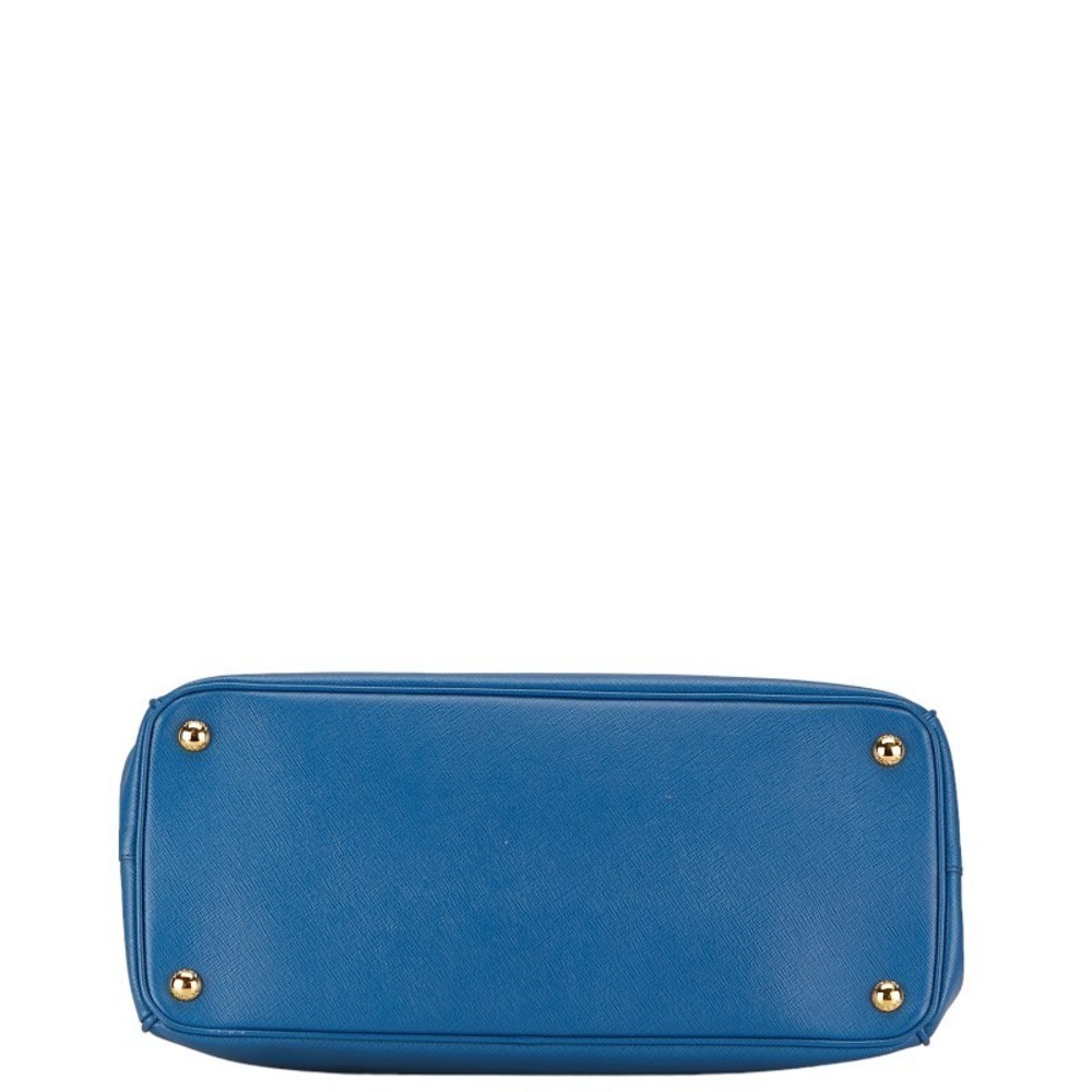 Prada Prada Saffiano Leather Handbag Blue Leather Handbag in Very Good Condition - Picture 4 of 11